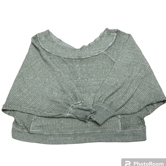 We The Free Free People Westend Thermal  Women’s Green Medium - Picture 4 of 8